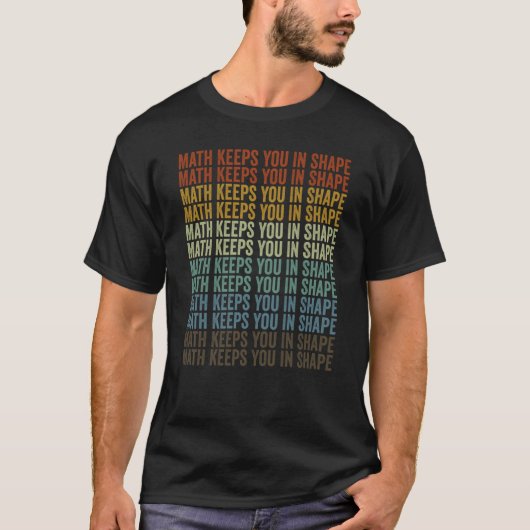 図形保先生ジョブの中の演算教え者 Tシャツ (正面)