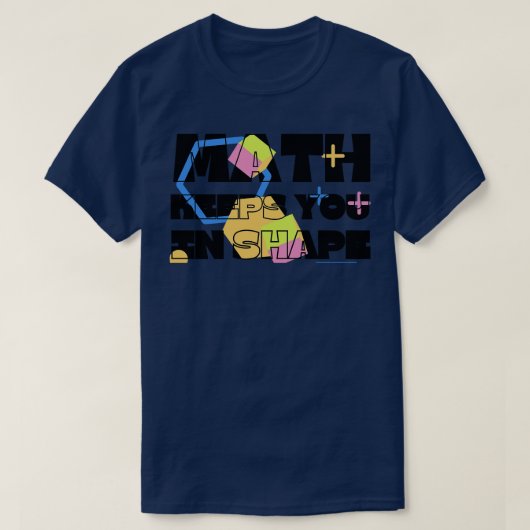 図形保内の演算おもしろい先生トレーニング Tシャツ (デザイン正面)