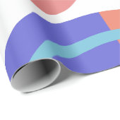 図形名カラフル付きおもしろい ラッピングペーパー (ロールコーナー)