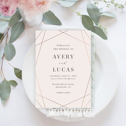 図形枠の編集可能カラー結婚式招待状図形 サンキューカード