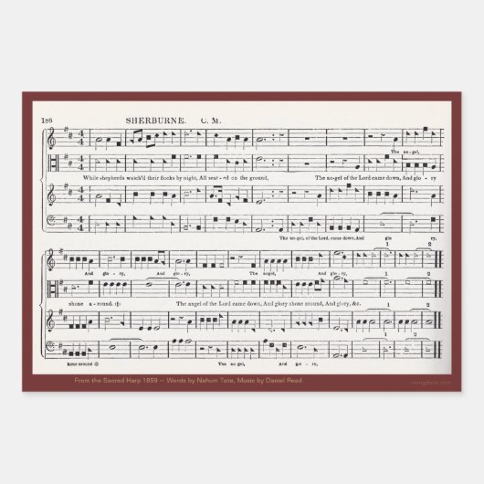 図形注記 ラッピングペーパーシート (正面)