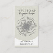 図形線幾何プロフェッショナルトレンディーhello 名刺 (裏面)