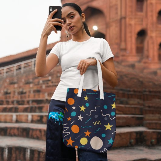 図形線 トートバッグ