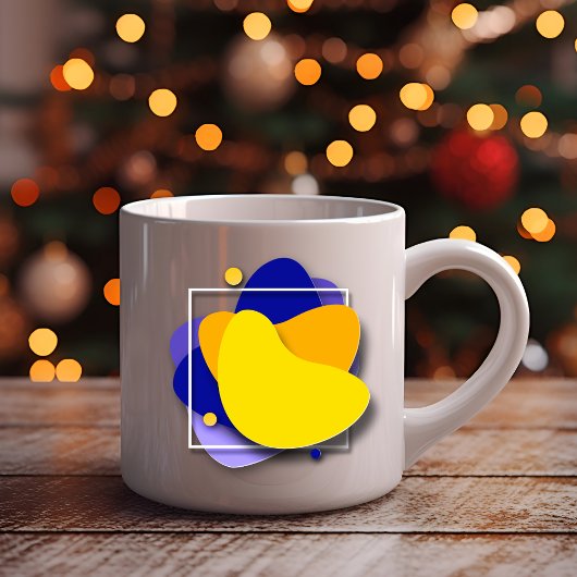 図形鮮やか:カラフルクリエイティブコーヒーマグ ツートーンマグカップ