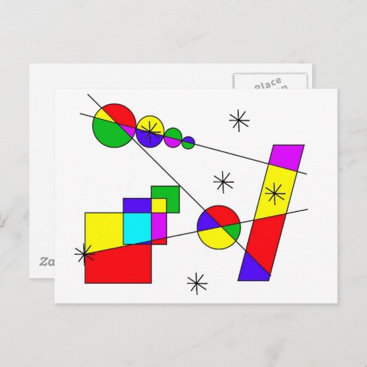 図形1 ポストカード (正面/裏面)