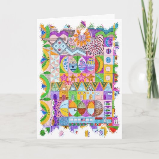 図形 サンキューカード (正面)