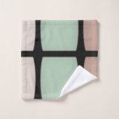 図形 バスタオルセット (ウォッシュタオル)