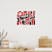 図形 ポスター (キッチン)