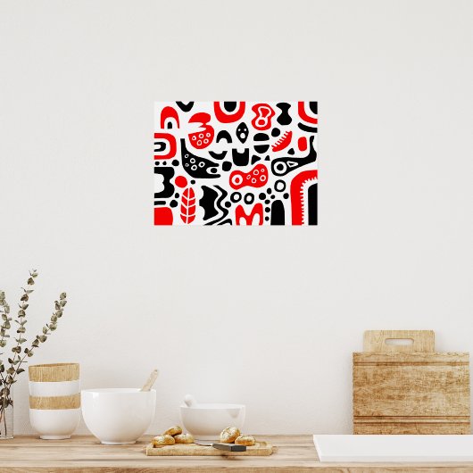 図形 ポスター (キッチン)