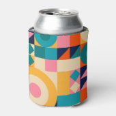 図形:ミニマルヴィンテージイラストレーションポスター 缶クーラー (缶正面)