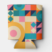 図形:ミニマルヴィンテージイラストレーションポスター 缶クーラー (裏面)