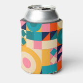 図形:ミニマルヴィンテージイラストレーションポスター 缶クーラー (缶裏面)