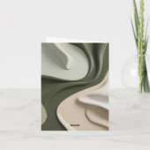 図数々の図用折り畳みカースタイリッシュド ノートカード (裏面)