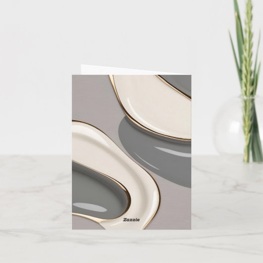 図数々の図用折り畳みカースタイリッシュド ノートカード (裏面)