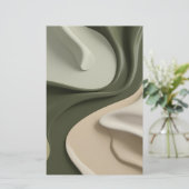 図数々の面の目的文房具紙スタイリッシュ 便箋 (スタンド正面)