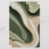 図数々の面の目的文房具紙スタイリッシュ 便箋 (正面/裏面)