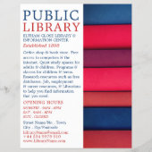 図書の行、ライブラリ広告 チラシ (正面)