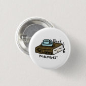 図書会の会員制ボタン 缶バッジ (正面&裏面)