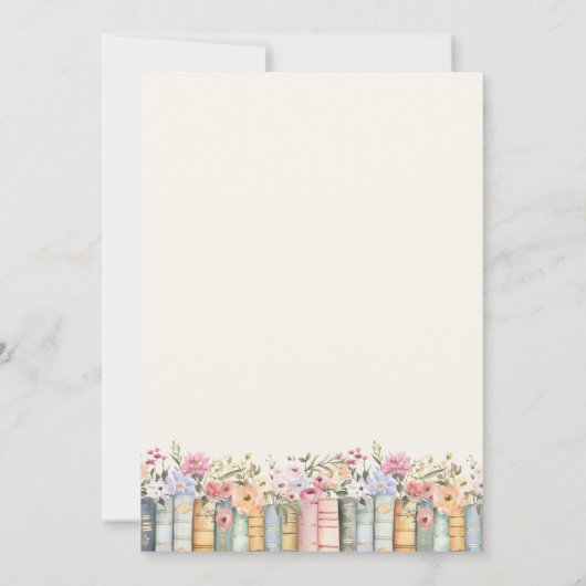 図書卒業 案内状 (裏面)