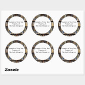 図書図書シール ラウンドシール (シート)