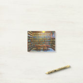 図書図書水彩画 ポストイット (デスク上)