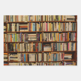 図書型図書包み紙 ラッピングペーパーシート