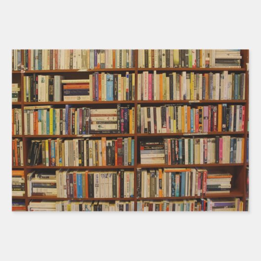 図書型図書包み紙 ラッピングペーパーシート (正面)
