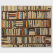 図書型図書包み紙 ラッピングペーパー (フラット)