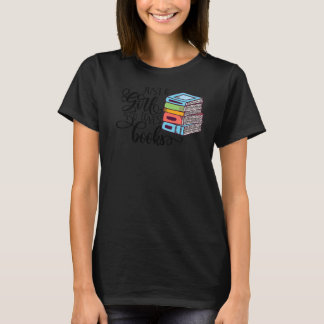 図書好きの女の子だけ図書館司書 Tシャツ