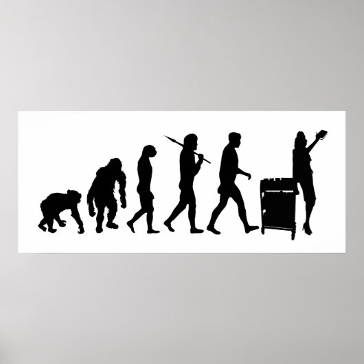 図書好き図書館インデックスカードギア ポスター (正面)