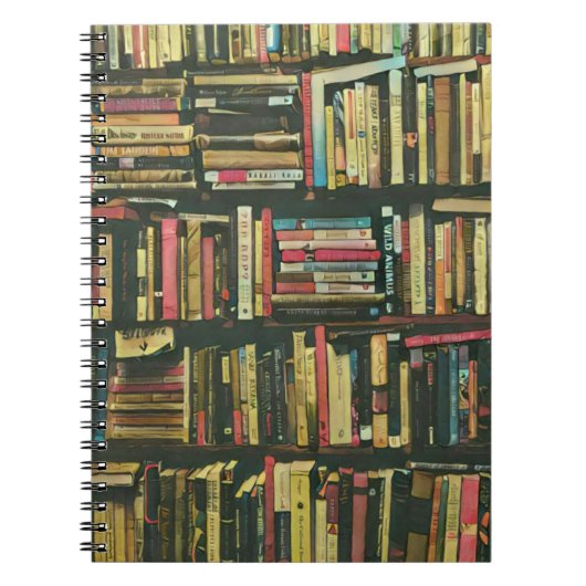図書好カッコいいきの贈り物 ノートブック (正面)
