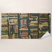 図書好カッコいいきの贈り物 ビーチタオル (正面)