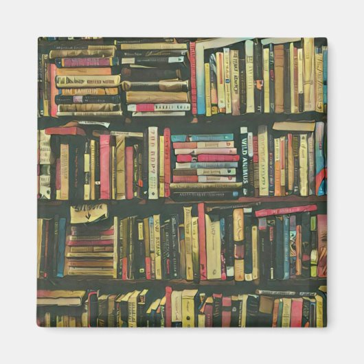 図書好カッコいいきの贈り物 マグネット (正面)