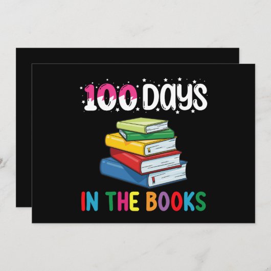 図書学校の日100読人 招待状 (正面/裏面)