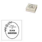 図書室からフローラミニマ ラバースタンプ (押印)