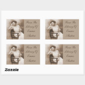 図書室から…ヴィンテージ写真集 長方形シール (シート)