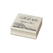 図書室かモダンらパーソナライズされた ラバースタンプ (スタンプ)