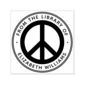 図書室のペース記号名前をカスタムする セルフインキングスタンプ (デザイン)