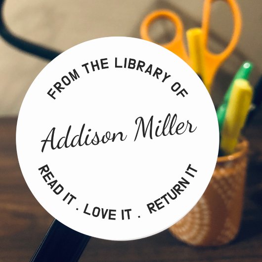 図書室の先生本 ラウンドシール