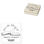 図書室の手書き原稿 ラバースタンプ (押印)