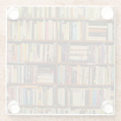 図書室の書籍 ガラスコースター (裏面)