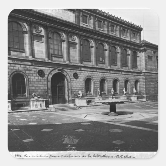 図書室の正面 スクエアシール (正面)