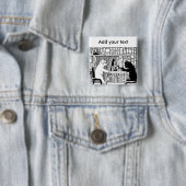 図書室の猫と犬 缶バッジ (インサイチュ)