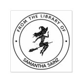 図書室の箒の魔女 セルフインキングスタンプ (デザイン)