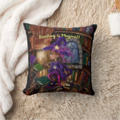 図書室の魔法読は「魔法だ」 クッション (ブランケット)