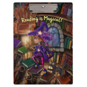 図書室の魔法読は「魔法だ」 クリップボード (正面)