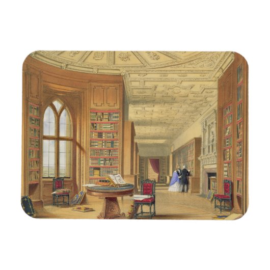 図書室ウィンザー城1838年（カラーリトボ） マグネット (横)