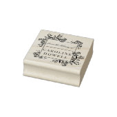 図書室エレガントモダンの花 ラバースタンプ (スタンプ)