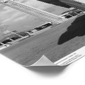 図書室エントランスアーチ、鐘楼（背景） ポスター (角)