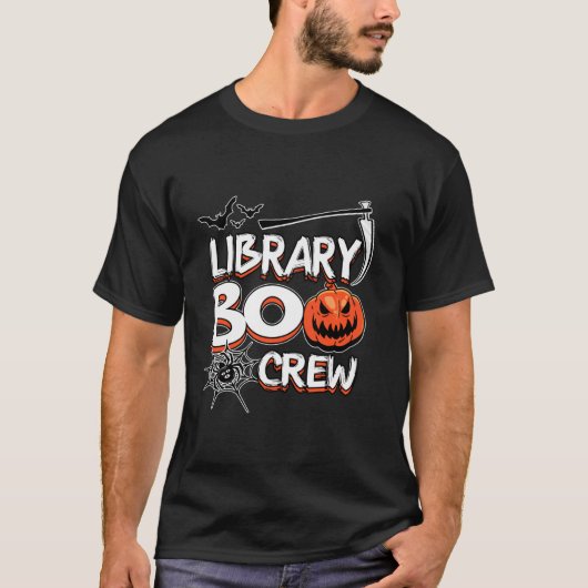 図書室クルーのハロウィーン図書室の衣装 Tシャツ (正面)